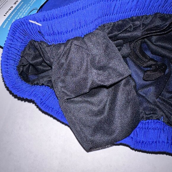 Insport Womens Large Blue 5K Short F113 Elastic Hidden Pocket NWT - Picture 7 of 8